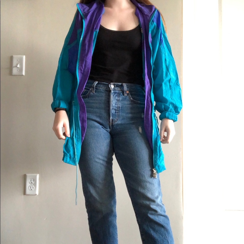 Vintage Reebok rain jacket wind breaker